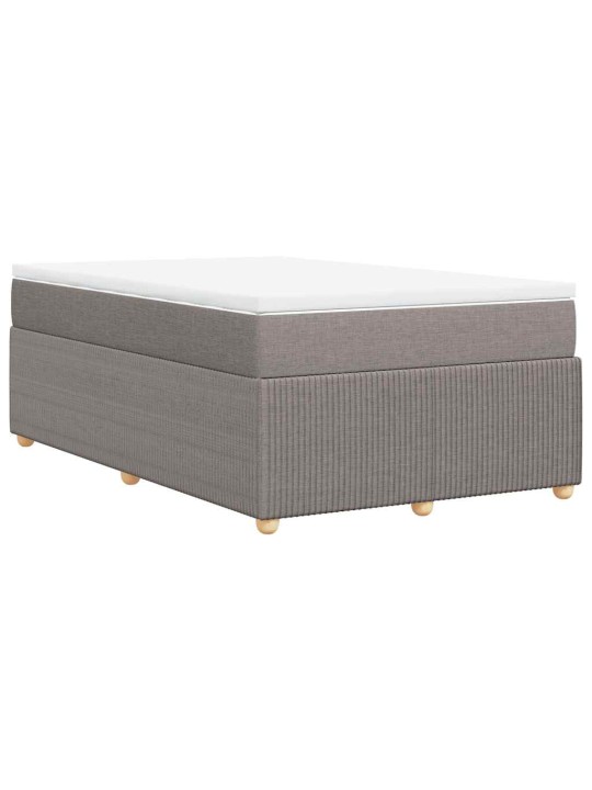 Box spring postel s matrací taupe 120x190 cm textil