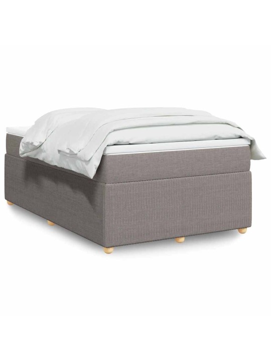 Box spring postel s matrací taupe 120x190 cm textil