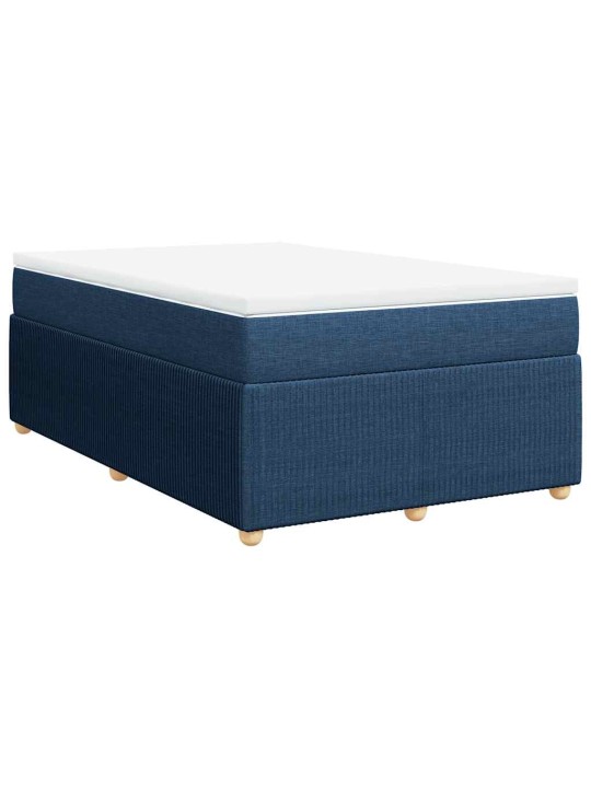 Box spring postel s matrací černá 120x190 cm textil