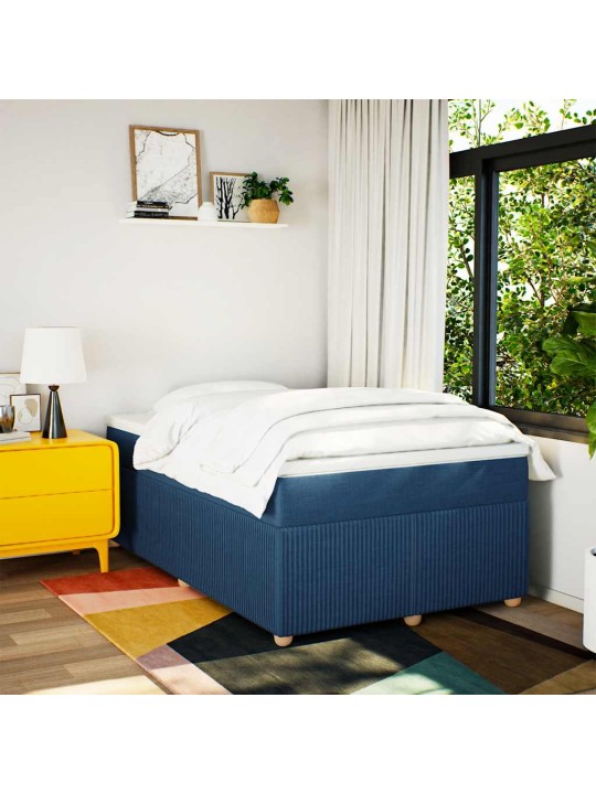 Box spring postel s matrací černá 120x190 cm textil