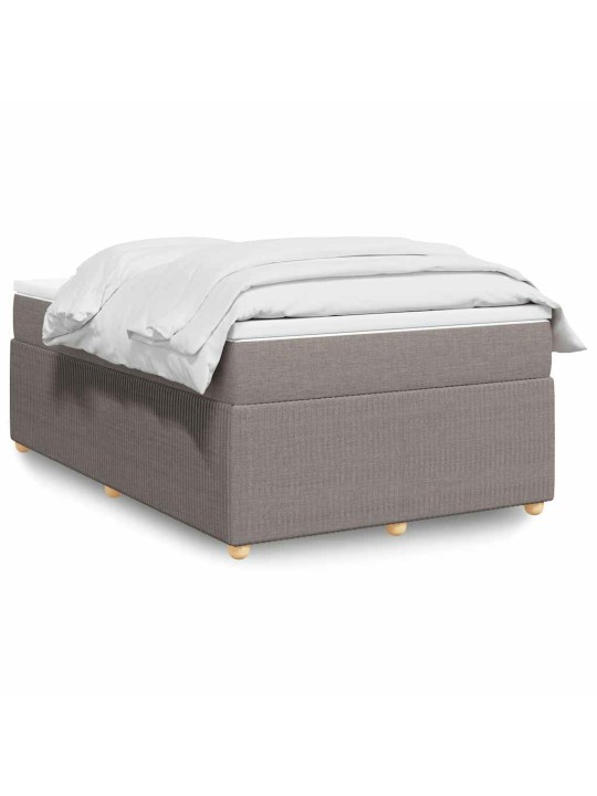 Box spring postel s matrací taupe 120x200 cm textil