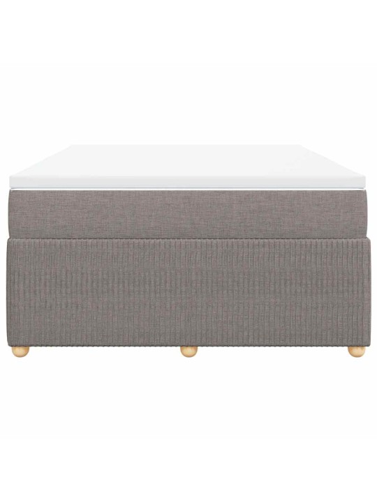 Box spring postel s matrací taupe 140x190 cm textil