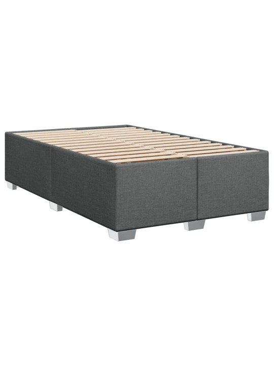Box spring postel s matrací tmavě šedá 80 x 200 cm textil