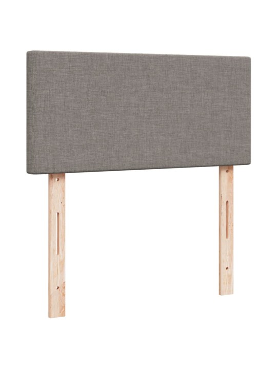 Box spring postel s matrací taupe 90x200 cm textil