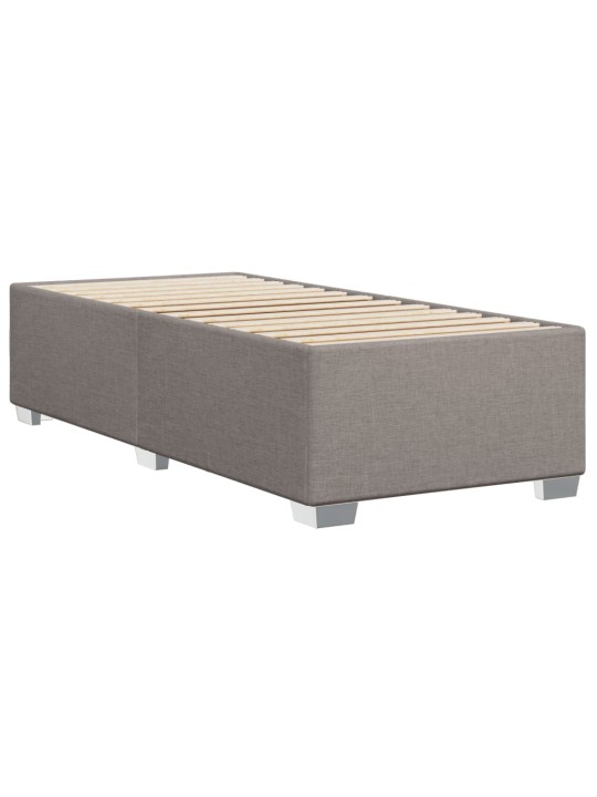 Box spring postel s matrací taupe 90x200 cm textil