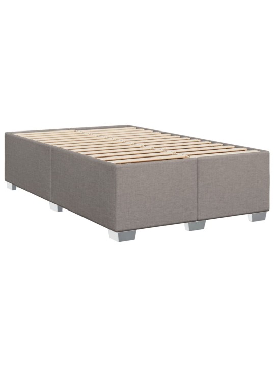 Box spring postel s matrací taupe 90x200 cm textil