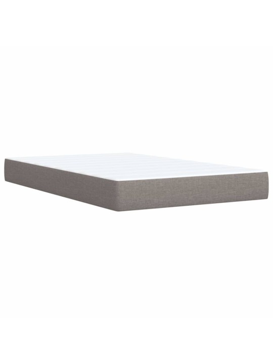 Box spring postel s matrací taupe 90x200 cm textil