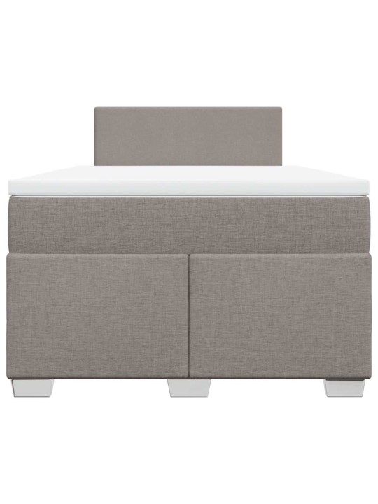 Box spring postel s matrací taupe 120x190 cm textil