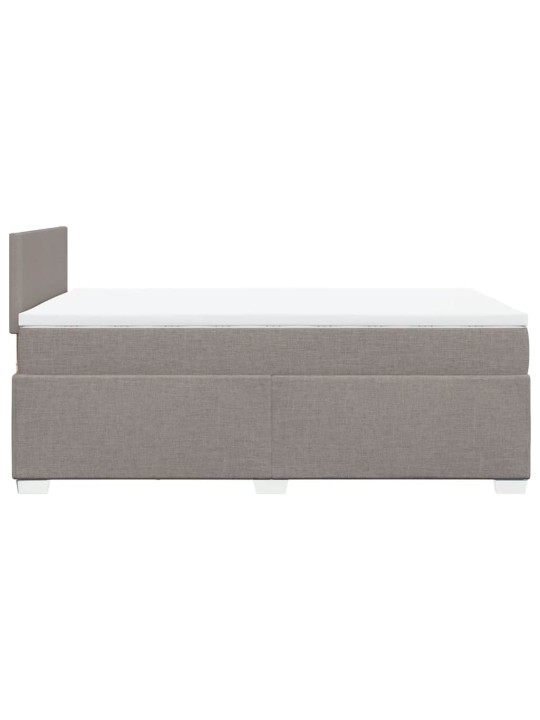 Box spring postel s matrací taupe 120x190 cm textil
