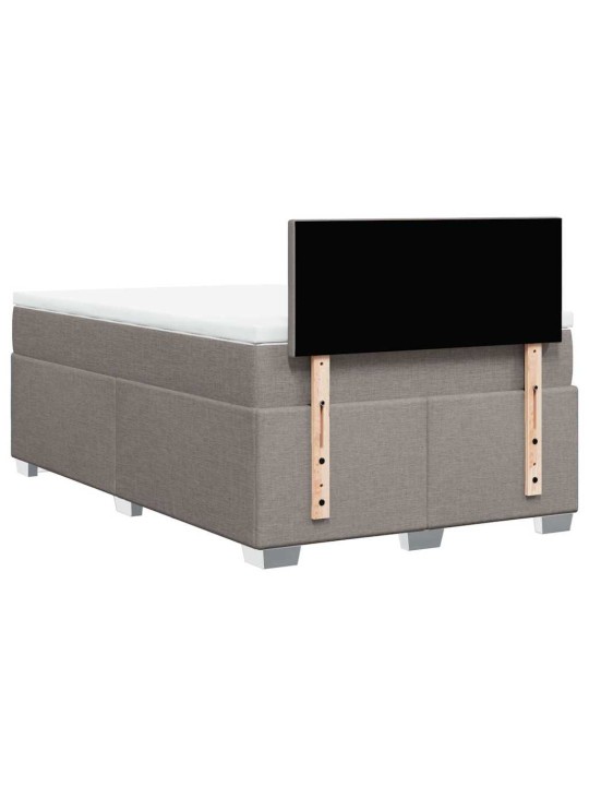 Box spring postel s matrací taupe 120x190 cm textil