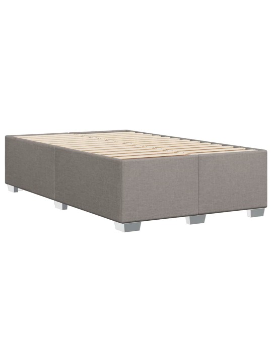 Box spring postel s matrací taupe 120x190 cm textil