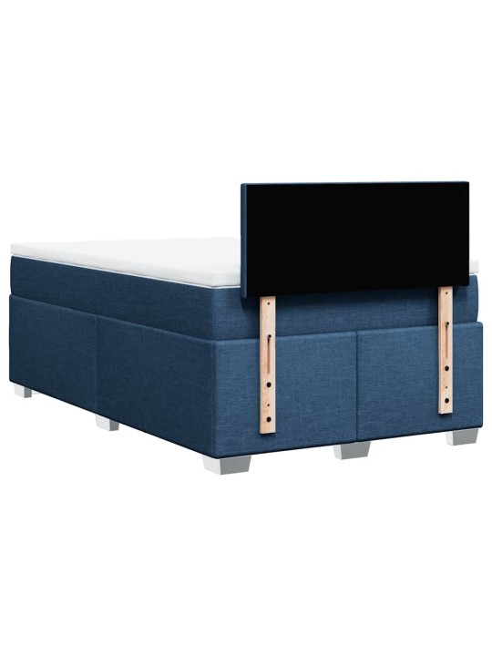 Box spring postel s matrací černá 120x190 cm textil