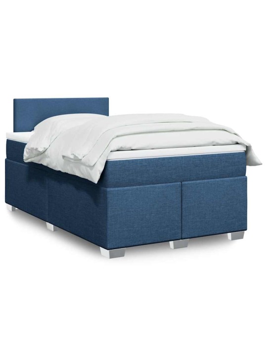 Box spring postel s matrací černá 120x190 cm textil