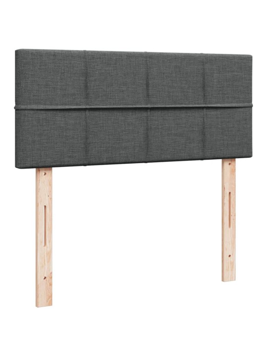 Box spring postel s matrací tmavě šedá 120x190 cm textil