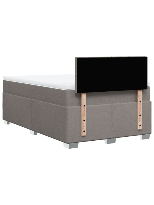Box spring postel s matrací taupe 120x190 cm textil