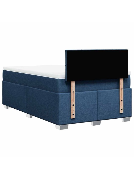 Box spring postel s matrací černá 120x190 cm textil