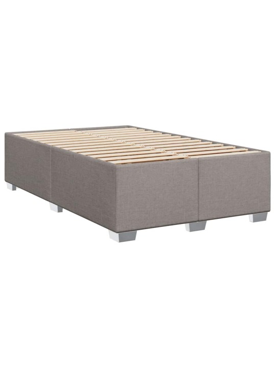 Box spring postel s matrací taupe 120x190 cm textil