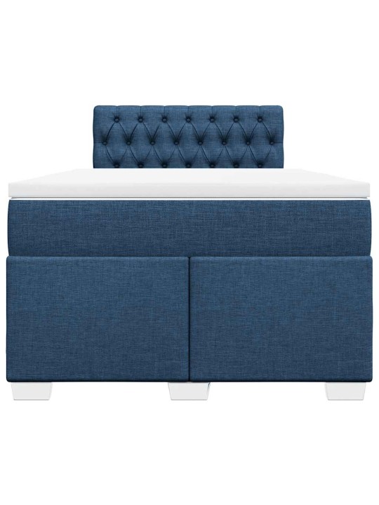 Box spring postel s matrací černá 120x190 cm textil
