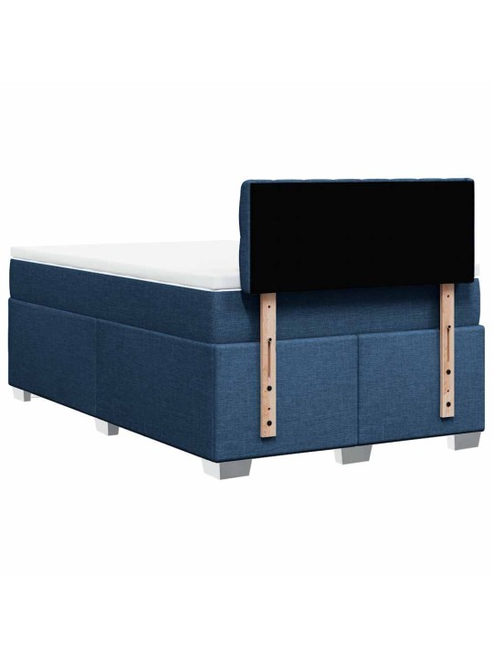 Box spring postel s matrací černá 120x190 cm textil