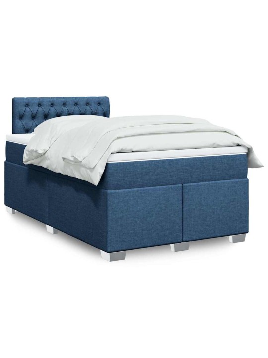 Box spring postel s matrací černá 120x190 cm textil