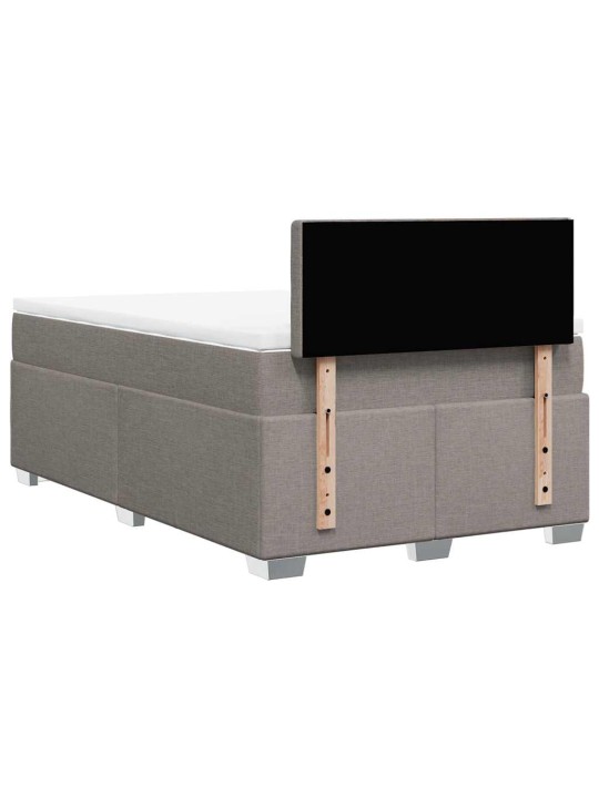 Box spring postel s matrací taupe 120x190 cm textil