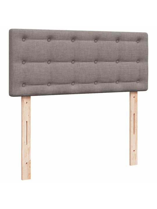 Box spring postel s matrací taupe 120x190 cm textil