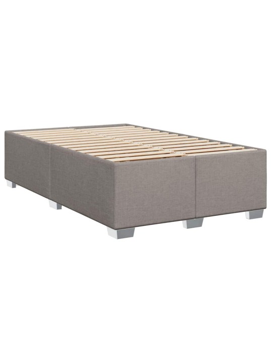 Box spring postel s matrací taupe 120x190 cm textil