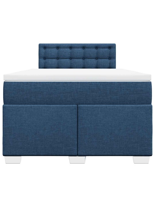 Box spring postel s matrací černá 120x190 cm textil