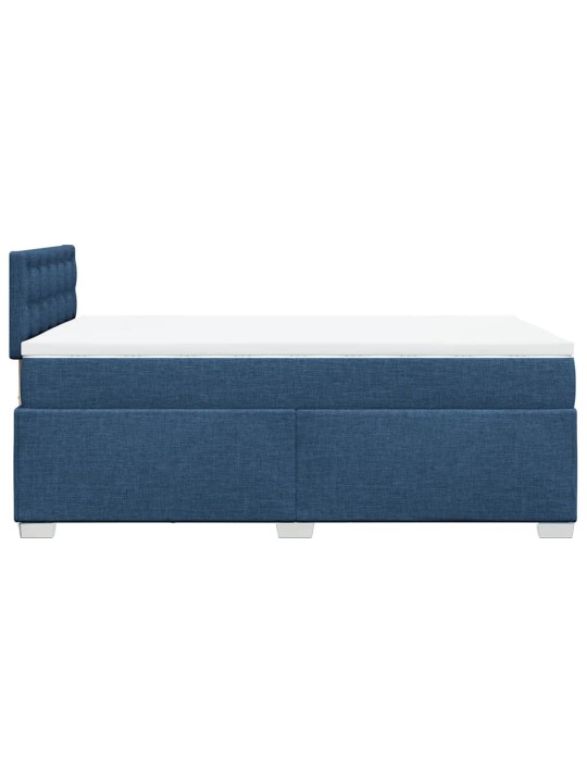 Box spring postel s matrací černá 120x190 cm textil