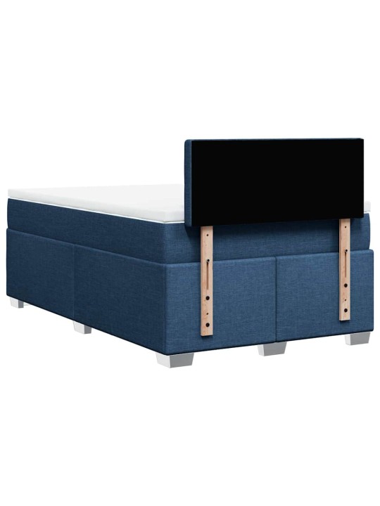 Box spring postel s matrací černá 120x190 cm textil