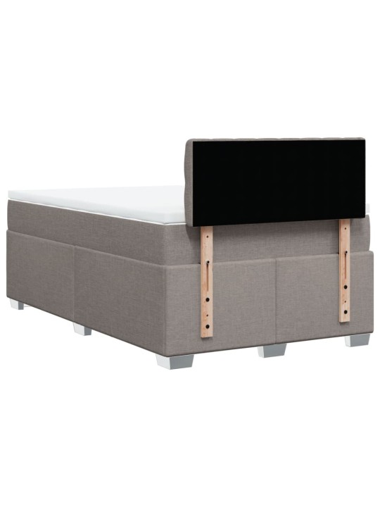 Box spring postel s matrací taupe 120x200 cm textil