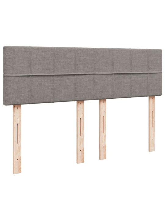 Box spring postel s matrací taupe 140x190 cm textil