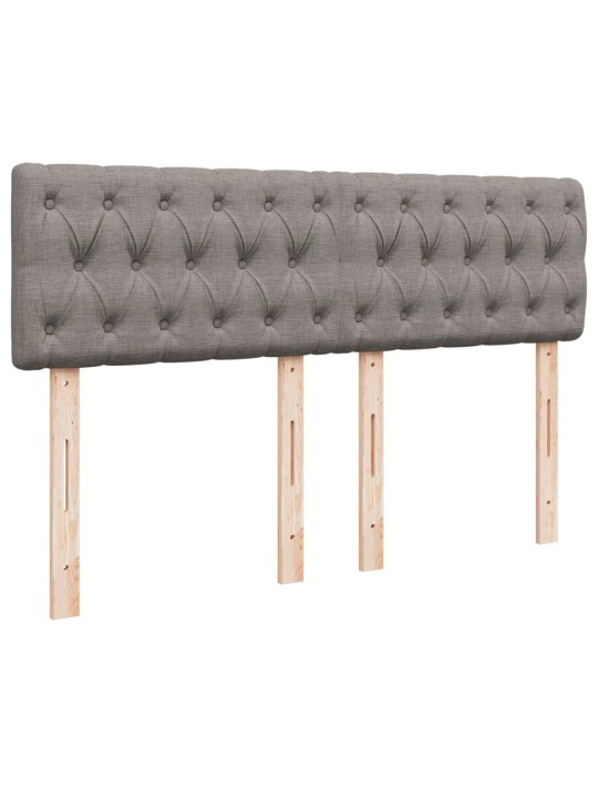 Box spring postel s matrací taupe 140x190 cm textil