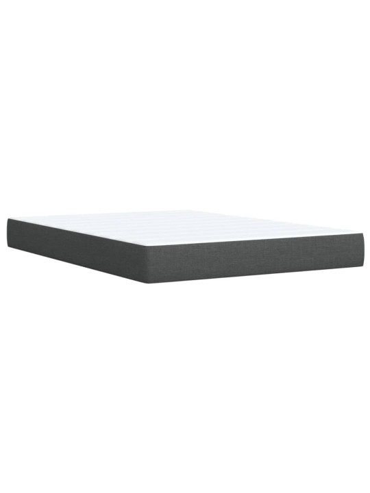 Box spring postel s matrací tmavě šedá 160x200 cm textil