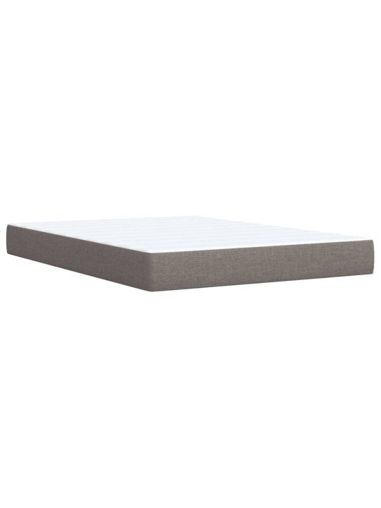 Box spring postel s matrací taupe 160x200 cm textil