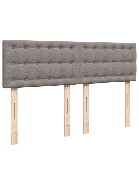 Box spring postel s matrací taupe 160x200 cm textil