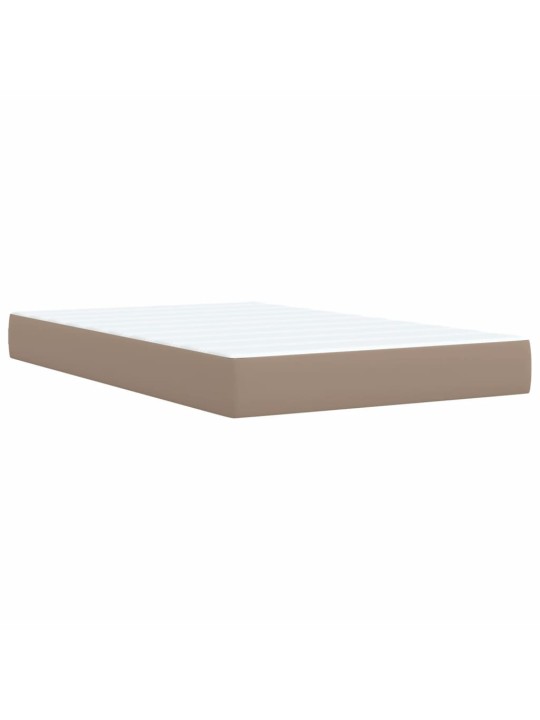 Box spring postel s matrací cappuccino 120x190 cm umělá kůže