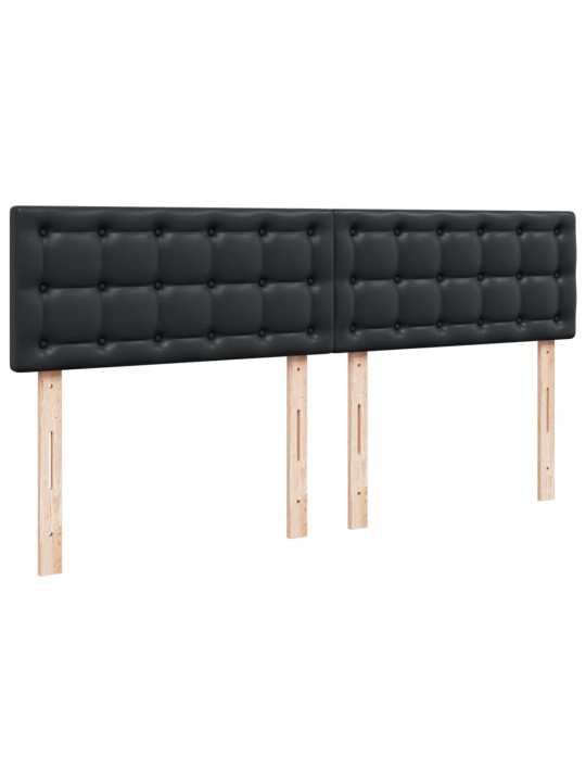 Box spring postel s matrací černá 180x200 cm umělá kůže