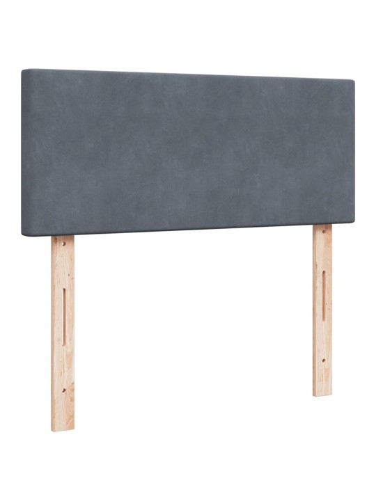 Box spring postel s matrací tmavě šedý 120x190 cm samet