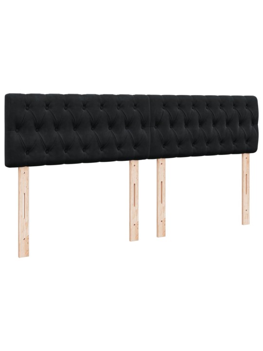Box spring postel s matrací černá 180x200 cm samet