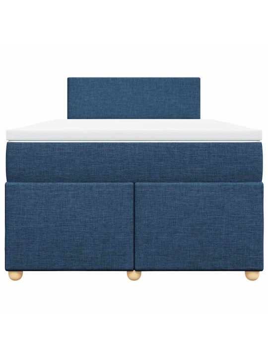 Box spring postel s matrací černá 120x190 cm textil
