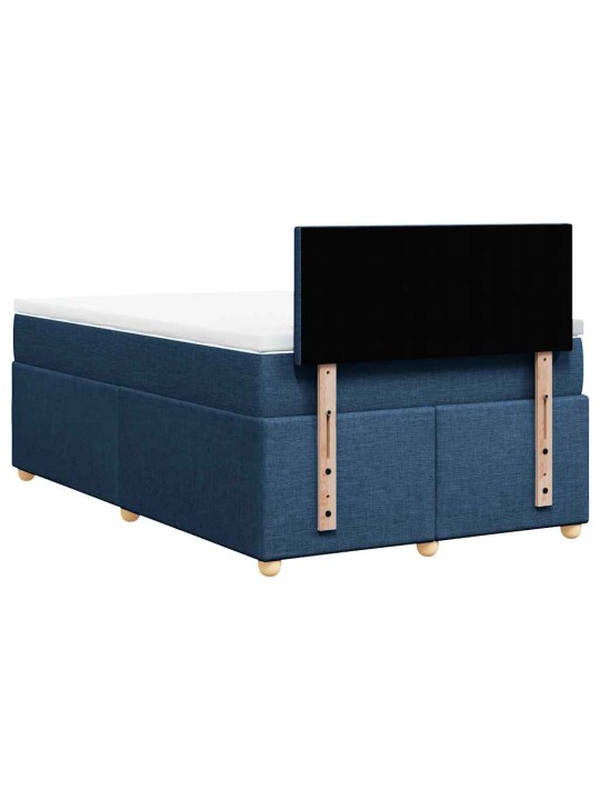 Box spring postel s matrací černá 120x190 cm textil
