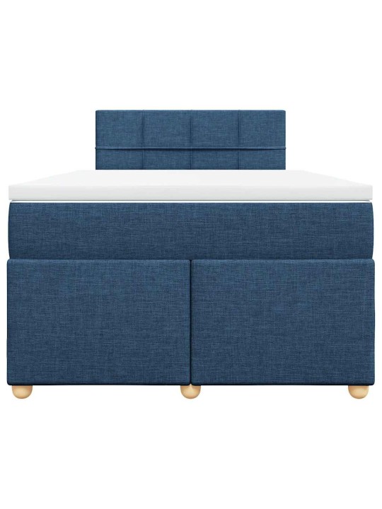 Box spring postel s matrací černá 120x190 cm textil