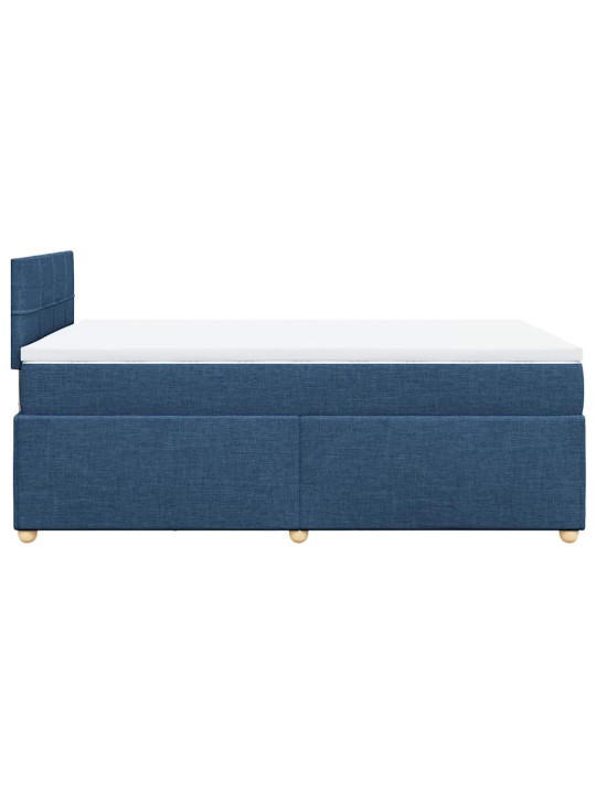 Box spring postel s matrací černá 120x190 cm textil