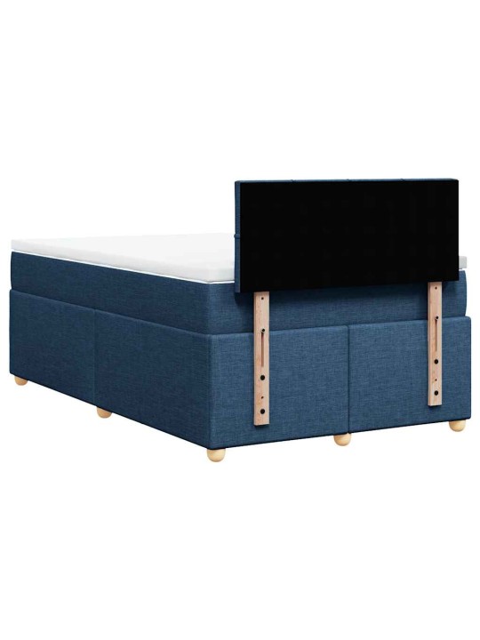 Box spring postel s matrací černá 120x190 cm textil