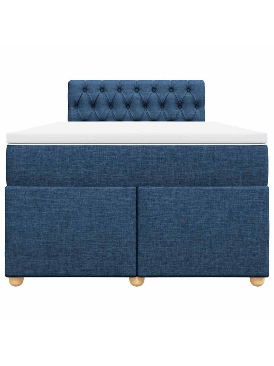 Box spring postel s matrací černá 120x190 cm textil