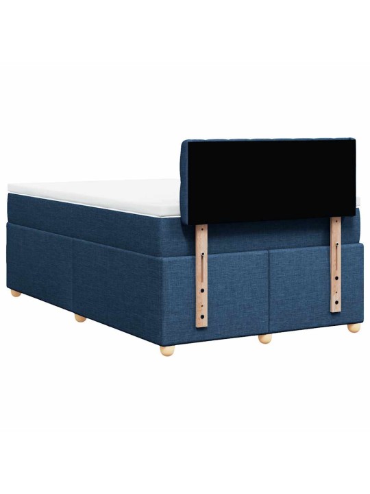Box spring postel s matrací černá 120x190 cm textil