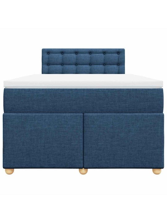 Box spring postel s matrací černá 120x190 cm textil