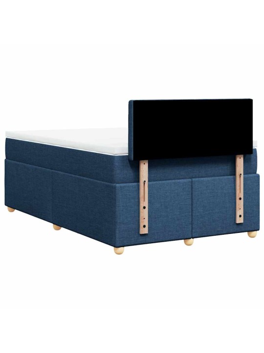 Box spring postel s matrací černá 120x190 cm textil