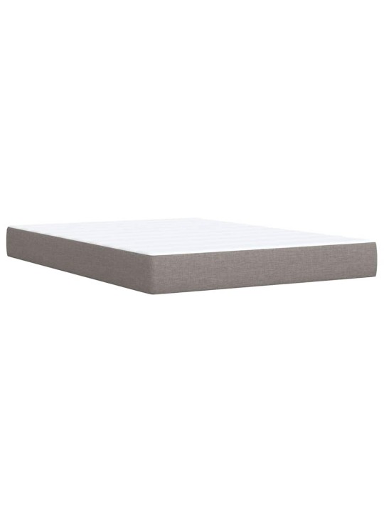 Box spring postel s matrací taupe 140x190 cm textil